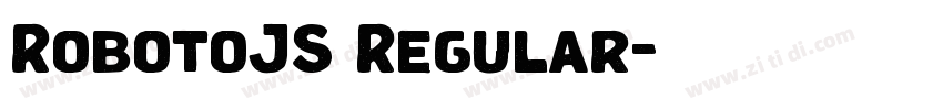 RobotoJS Regular字体转换